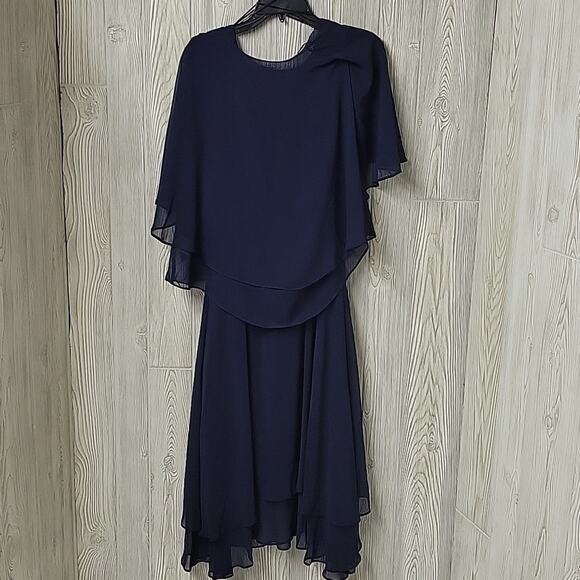 S.L. Fashions Sheer Chiffon Sleevless Dress With Sheer Jacket Womens Size 10 NWT - Picture 7 of 13